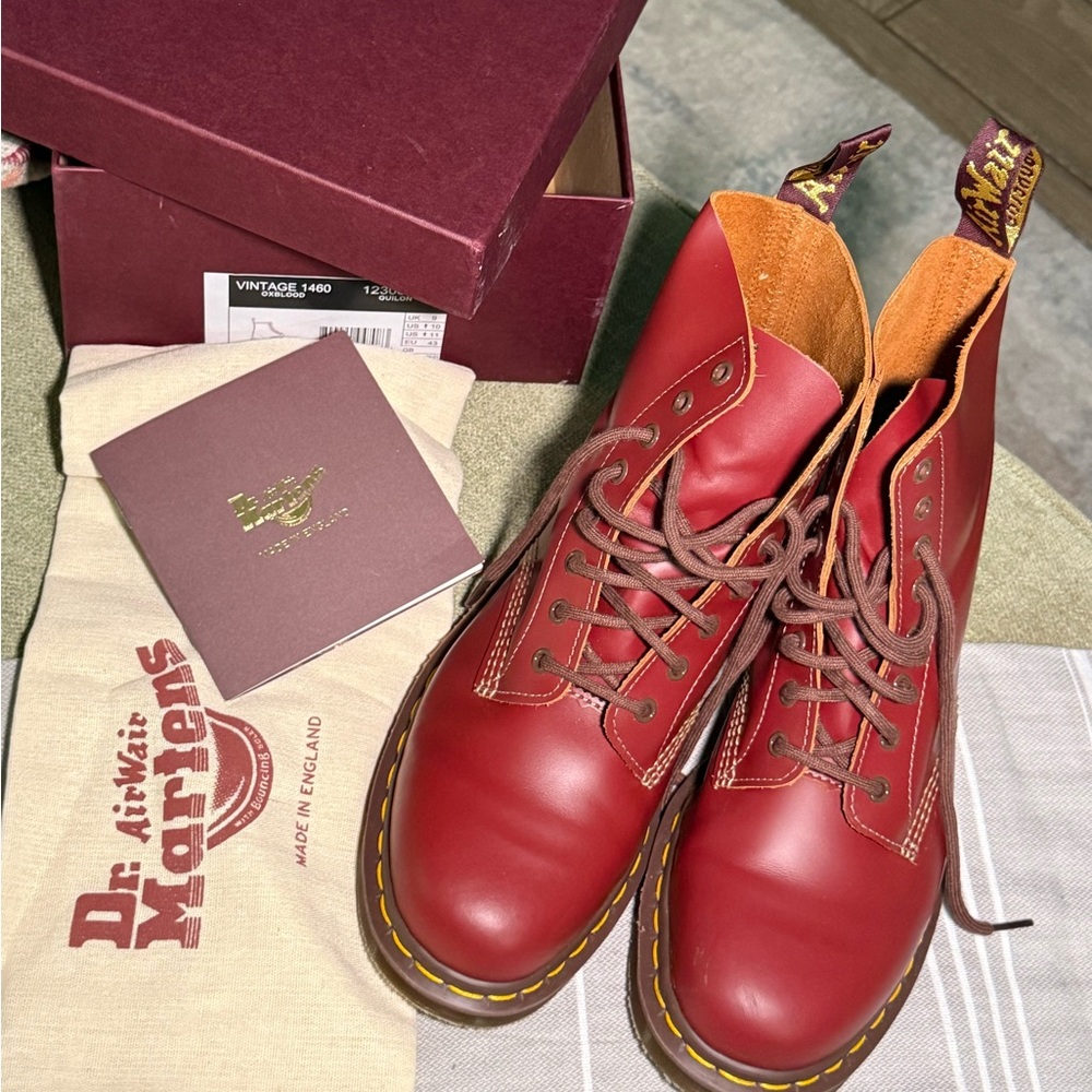 Dr. Martens Oxblood Quilon Vintage 1460 Boots